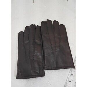 Men's GENUINE SHEEPSKIN soft leather Braided winter gloves w/ Cashmere lining
